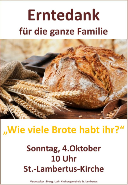 Einladung Erntedankgottesdienst 2026