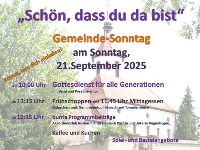 Gemeindesonntag 2025
