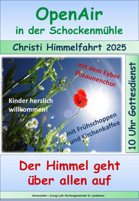 Gottesdienst an Christi Himmelfahrt