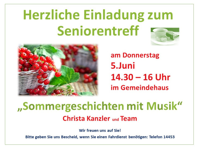 Seniorentreff Juni 2025
