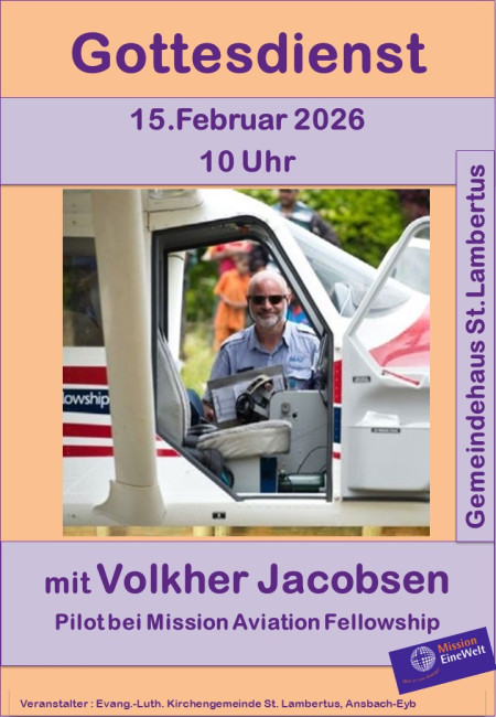 Gottesdienst mit Pilot Jacobsen